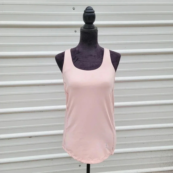 Icyzone Womens Athletic Tank Top Black Blush Pink Racerback Build Bra Insert S - Picture 6 of 11